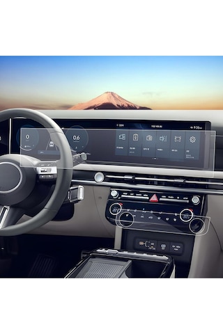 Hyundai Tucson 2025 Büyük Bilgi Ekranı Ve Klima Kontrol Ünitesi Ekran Koruyucu