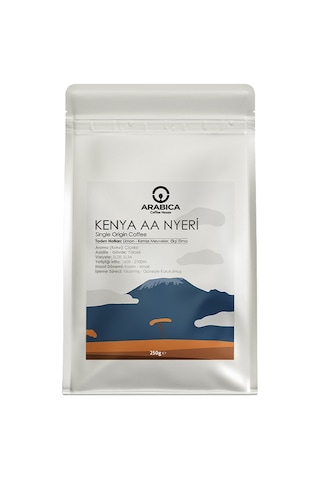 Arabica Coffee House Kenya Aa Natural Kahve Öğütülmüş Kahve Taze Kavrulmuş Kağıt Filtre  250 G