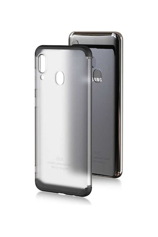 Samsung Uyumlu Galaxy A20 Kılıf Zore Nili Kapak Siyah