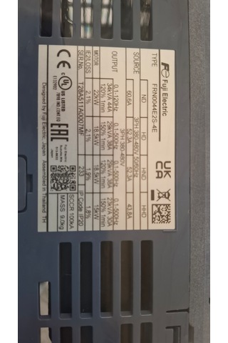 Fuji Frenic-ace Frn0044e2s-4e 18.5/22kw Sürücü 18,5/22 Kw 41/46 A 3 Phase Drıver