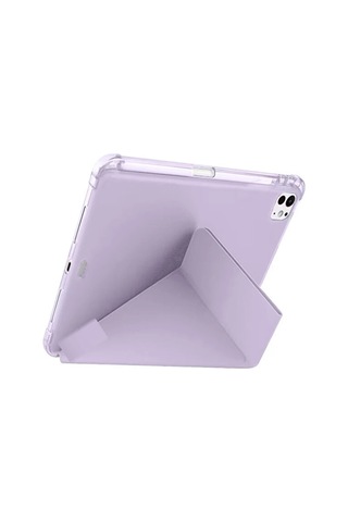 Huawei Matepad Pro 12.2" Kılıf Katlanır Kalem Bölmeli Silikon Standlı Uyku Modlu Akıllı Kapak Kapaklı Kılıf