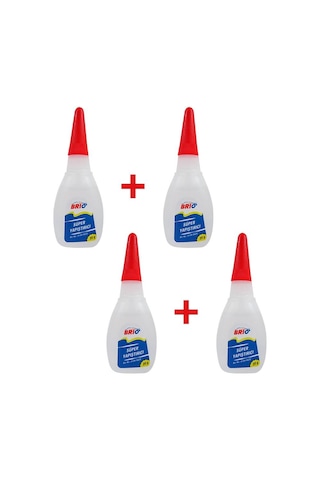 Brio Hızlı Süper Yapıştırıcı 20 Gr 4'lü