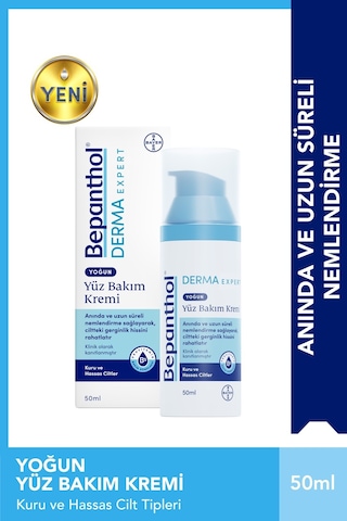Derma Yoğun Nemlendirici Yüz Bakım Kremi 50 ml + 5 Adet Cilt Bakım Kremi 3.5 G