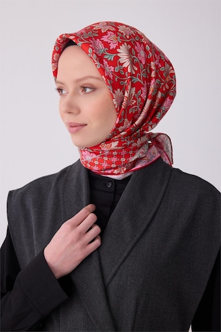 Belli İpek Eşarp - 4314-09 Kırmızı Twill
