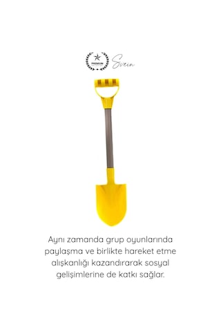 Kazmakürek İkili Bahçe Seti Çocuk Kazma Kürek Oyuncak Kum Plaj Toprak Bahçe Oyun Seti Dayanıklı Pla