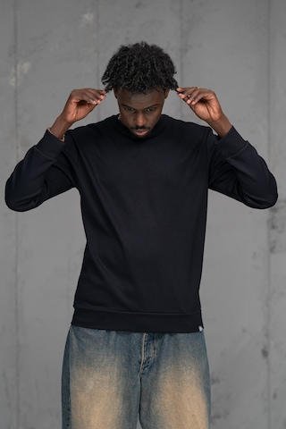 Fbı Slimfit Modal Kumaş Baharlık Sıfır Yaka Likralı Sweatshirt Lacivert