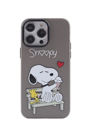 Cosmotex Newface iPhone Uyumlu 14 Pro Kılıf Prada Desenli Kapak - Prada Siyah - 2