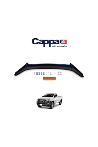 Cappafe Isuzu D-Max Ön Kaput Koruyucu Rüzgarlık 4Mm Abs 2012-1