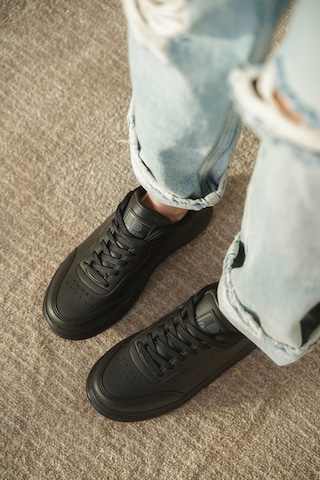 Daxtors D0158 Günlük Ortopedik Kadın Sneaker Spor Ayakkabı Siyah