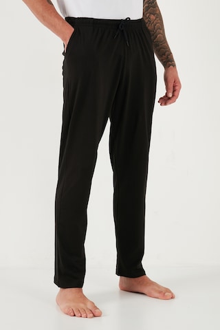 Buratti Pamuklu Regular Fit Normal Bel Düz Paça Cepli Erkek Pijama Altı 6574003 Siyah