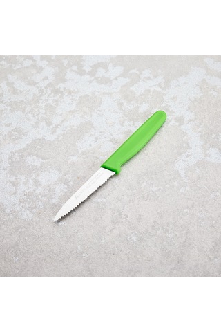 Aryıldız Solo Tırtıklı Sebze Bıçağı Yeşil 10 Cm Renkli