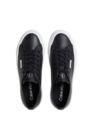 Calvin Klein Vulc Flatf Lace Up Lth Ck Siyah Kadın Sneaker 000000000102265716 Siyah