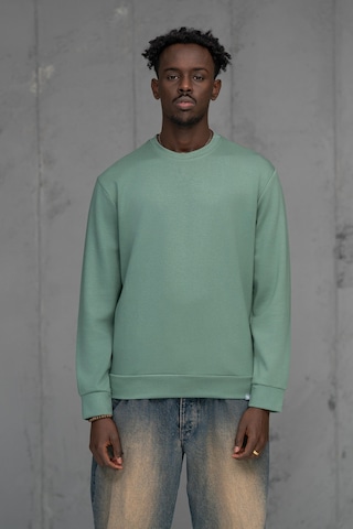 Fbı Slimfit Modal Kumaş Baharlık Sıfır Yaka Likralı Sweatshirt Mint