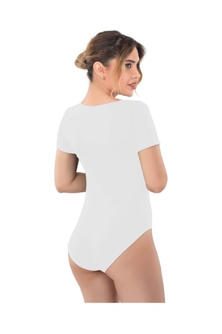 Beyaz Mı Emay 1926 Soft Yarım Kollu Body Beyaz