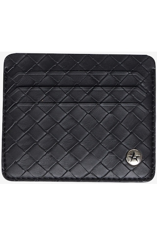 AC&Co / Altınyıldız Classics Erkek Siyah Özel Ahşap Hediye Kutulu Kemer-Kartlık Aksesuar Set Damat Bohçası Siyah