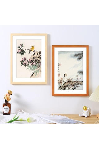 İmitasyon Masif Ahşap Fotoğraf Çerçevesi Belge Çerçevesi 6 İnç