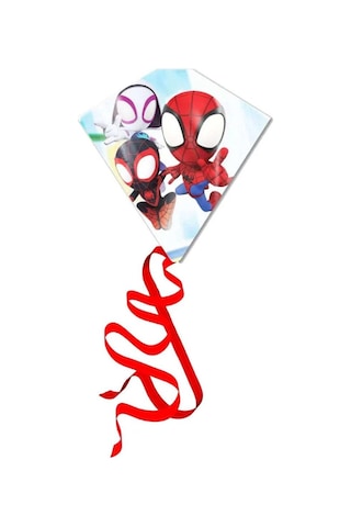 Spider-man Çocuk Uçurtması - Dayanıklı Fiberglas İskeletli İpli Örümcek Adam Uçurtma 4+ Yaş