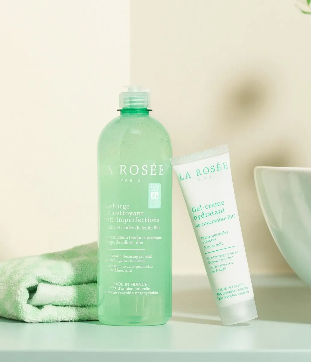 La Rosee Clear Skin Face Duo Set - Karma Ve Kusura Eğilimli Ciltler İçin Arındırıcı Ve Matlaştırıcı Bakım Seti