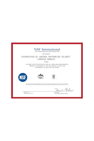 OverWater Kapalı Kasa Su Arıtma Cihazı 6 Lı Inline Filtresi Seti 10 Aşamalı Özel Sarım Membran Filtre