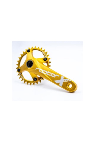 Raptor A28z-as322 32t 170 Mm Tek Yaprak Aynakol Seti Göbek+aynakol+yaprak Bisiklet Krank Seti Gold Gold