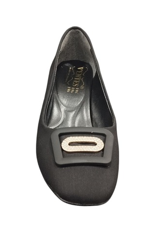 Ventes 222522z Küt Burun Taş Toka Detaylı 6 Cm Kalın Topuklu Kadın Şık Topuklu Ayakkabı Siyah