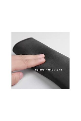 Alcantara Kumaş Oto Emniyet Kemeri Pedi - Antrasit, 4 Mm Süngerli