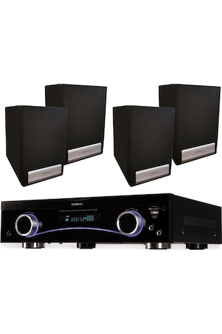 4 Adet Hoparlör Anfi Av-313 Set Ev Sinema Sistemi-132361