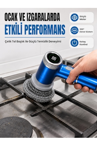 Tek 5 Farklı Değiştirilebilir Başlık İle Her Yüzey İçin Etkili Temizlik Najmaddin