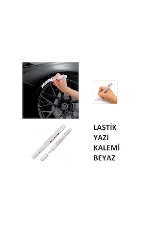 Beyaz Lastik Yazı Kalemi