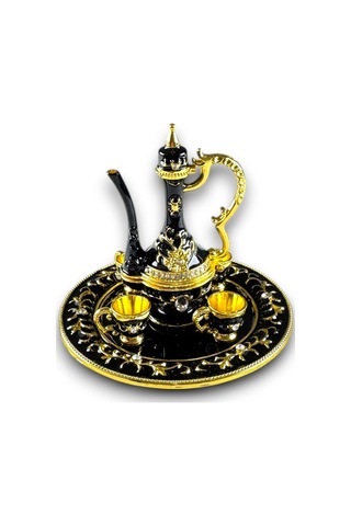 Taş Detaylı Dekoratif Likör Takımı 6 Parça Mıknatıslı Tepsi Üzerinde Sabit Taşlı Takım 8x7 CM 728348246