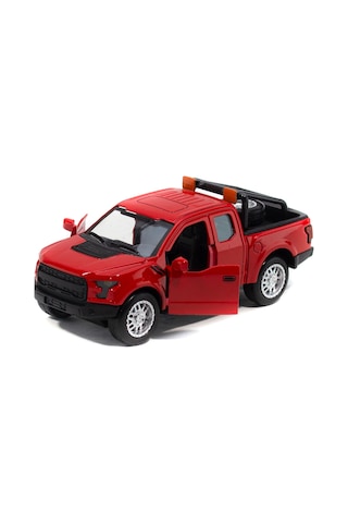Metal Ford Ranger Pikap Çek Bırak Işıklı Kırmızı 12 Cm