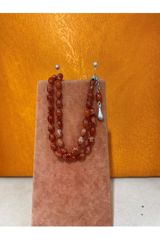 Firuze Gümüş Ateş Kehribar Tespih F16001865