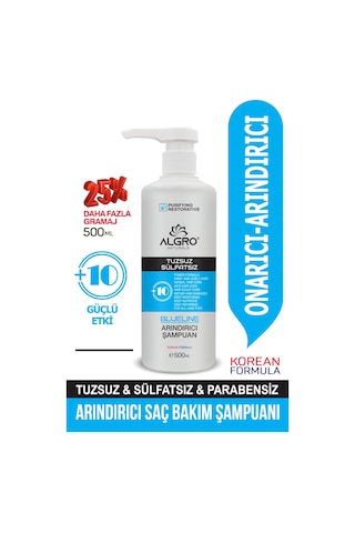 Algro Blueline Tuzsuz Saç Bakım Şampuanı 500 ML