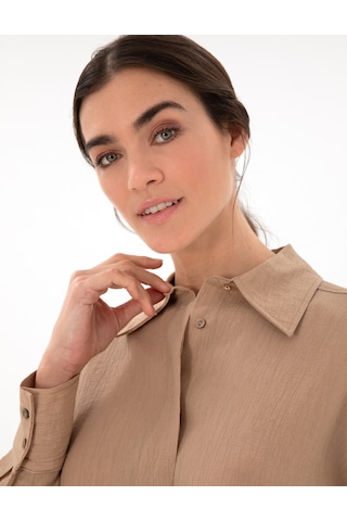 Pierre Cardin Kadın Bej Gömlek Desenli 50306501-vr011 Bej