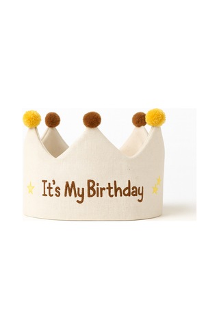 It S My Birthday Doğum Günü Tacı Ponponlu Bebek Ve Çocuk Parti Tacı +0
