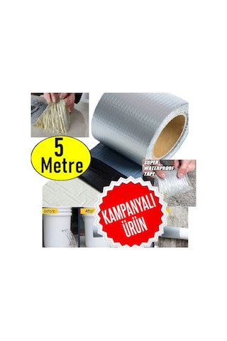 5Mt X 10Cm Tape Çatı Boru Çadır Pimaş Tamir Bandı Su Geçirmez Ban