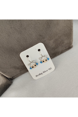 928 Ayar Gümüş Çocuk Küpesi Zarif Ve Güvenli Tasarım Model 5 Gümüş