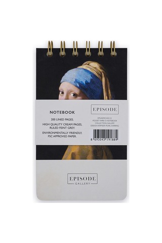 Episode Küçük Spiralli Gallery 100 Yp. Defter - Vermeer Pearl Earring Çok Renkli