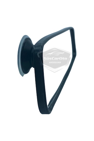 Her Araca Uyumlu Siyah Çerçeveli Dikiz Aynası 60 Mm X 240 Mm Vantuzlu İç İlave Ayna 00 Şüscaroto Aksesuar