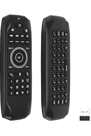 Maiyame Havada Kullanılabilen 2.4g Kablosuz Klavye - Ses Kontrolü Ve Arka Aydınlatmalı 112 Karakter
