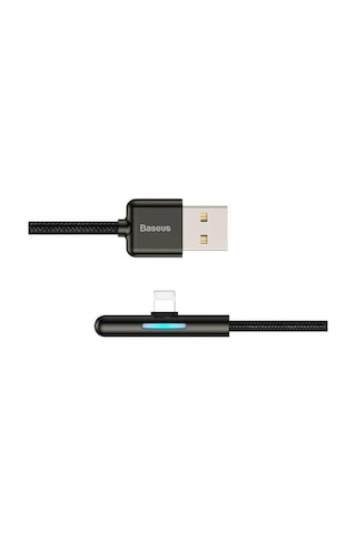 Baseus Apple iPhone Uyumlu Oyuncu Şarj USB Kablosu 2.4A 1mt Siyah CAL7C-A01