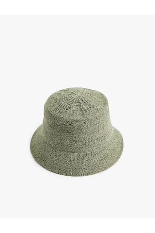 Koton Bucket Şapka Yeşil 6sak40093aa