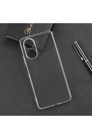 Huawei Nova 10 Se Kılıf Uzrm Süper Silikon Kapak - Renksiz Renksiz