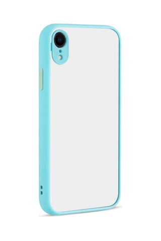 Apple Uyumlu iPhone X Kılıf Zore Hux Kapak Turkuaz