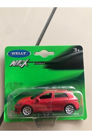 Skoda Octavia Golf 8 Gti 1/64 Ölçek Lisanslı Diecast Metal Model Araba Oyuncak Araba 2 Li Set Kırmızı