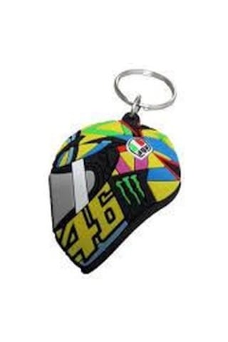 Yeşil Kask Motosiklet Kask Anahtarlık Ktm Motorcu Anahtarlık Açık Gri