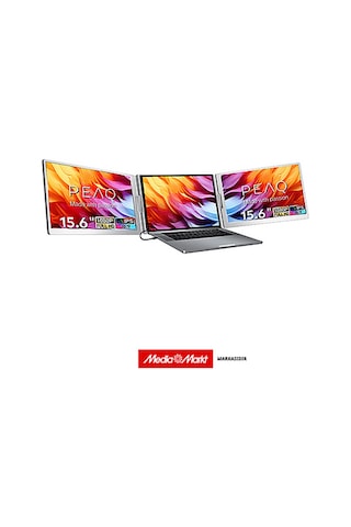 Peaq Pmo P150-fdb 15.6'' Full Hd 60 Hz Ips Çift Ekranlı Taşınabilir Laptop Monitörü