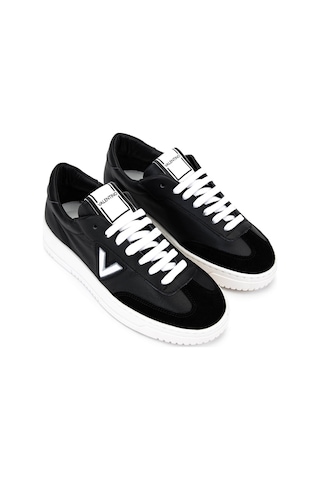 Mario Valentino Kadın Hakiki Deri Siyah/beyaz Sneakers & Spor Ayakkabı 1040 95s7004 Bn Ayk Sk25-26 Black/whıte Siyah - Beyaz