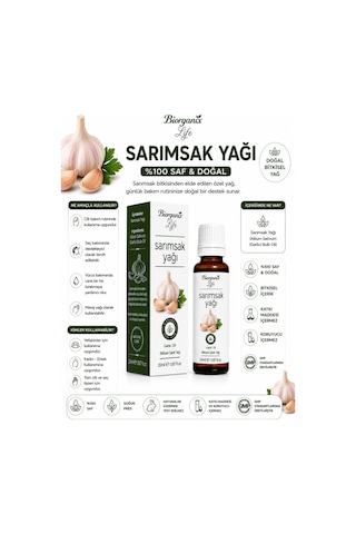 Sarımsak Yağı 20 Ml - Saç Ve Sakal Köklerini Besleyici Bakım Yağı