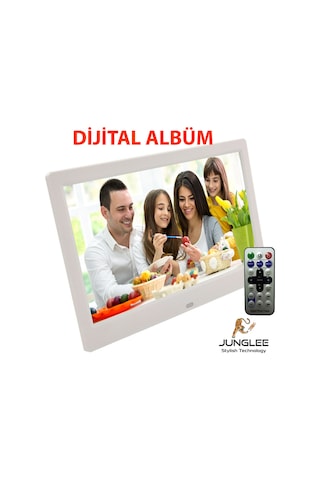 10 İnç Dijital Fotograf Çerçevesi Led Hd Ekran Usb/sd Mp3/mp4 Çalar Video Oynatma Uzaktan Kumandalı